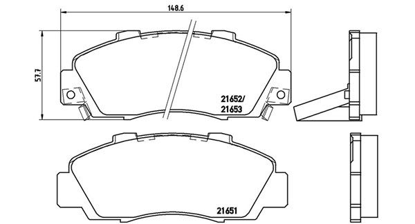 MAGNETI MARELLI Комплект тормозных колодок, дисковый тормоз 363700428026